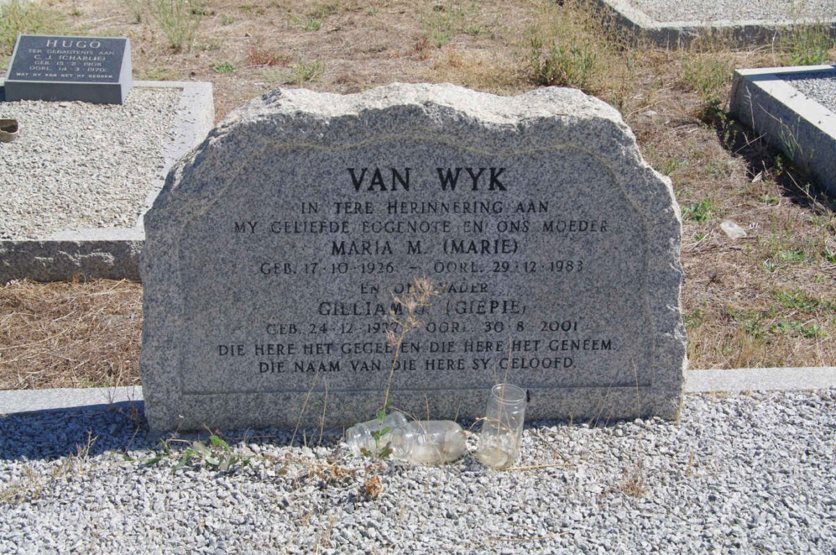 WYK Gilliam, van -2001 &amp; Maria M. 1936-1983