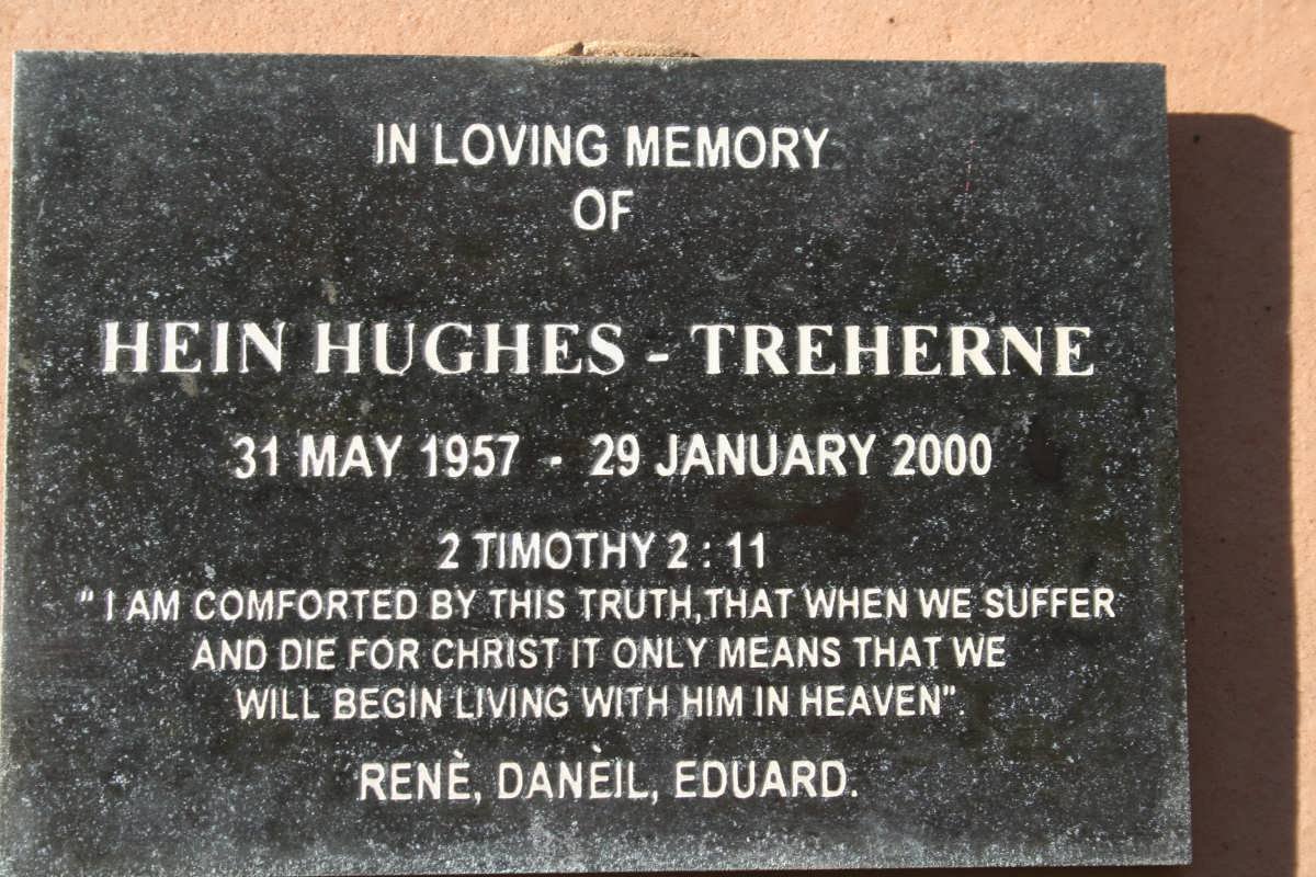 HUGHES Hein, Trenherne 1957-2000