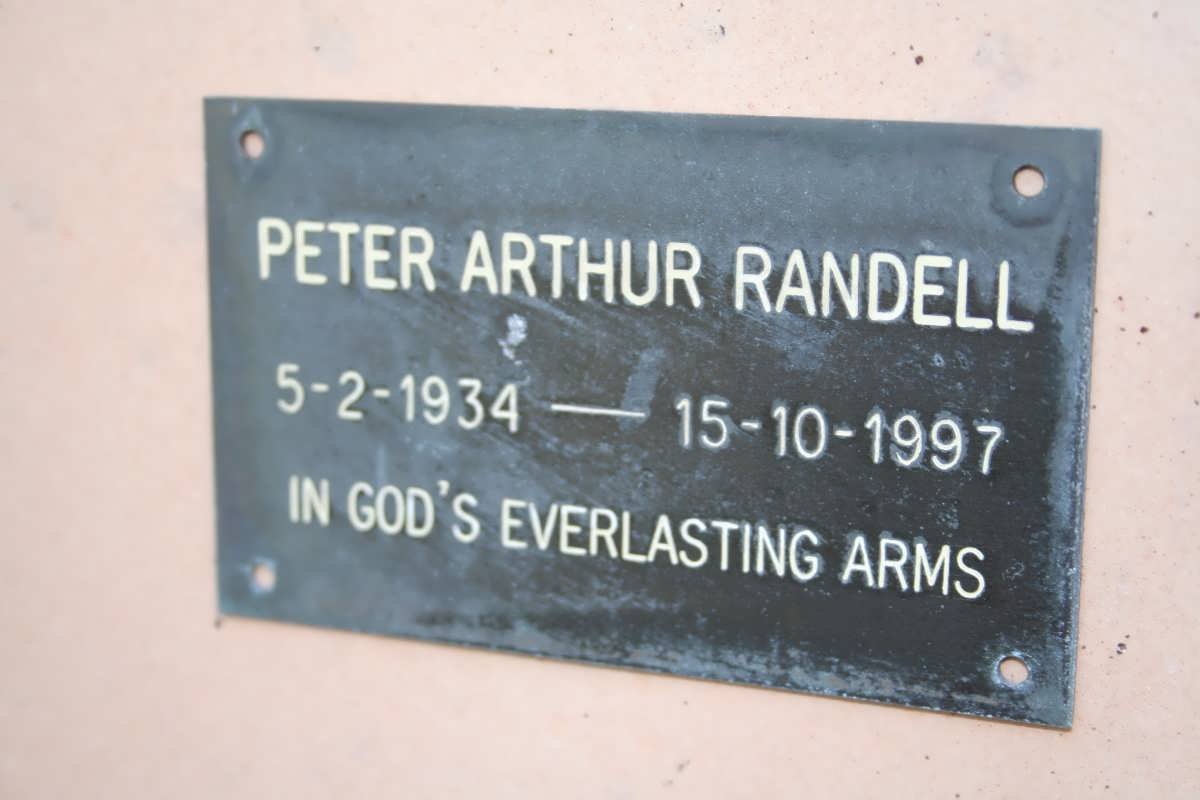 RANDELL Peter Arthur 1934-1997