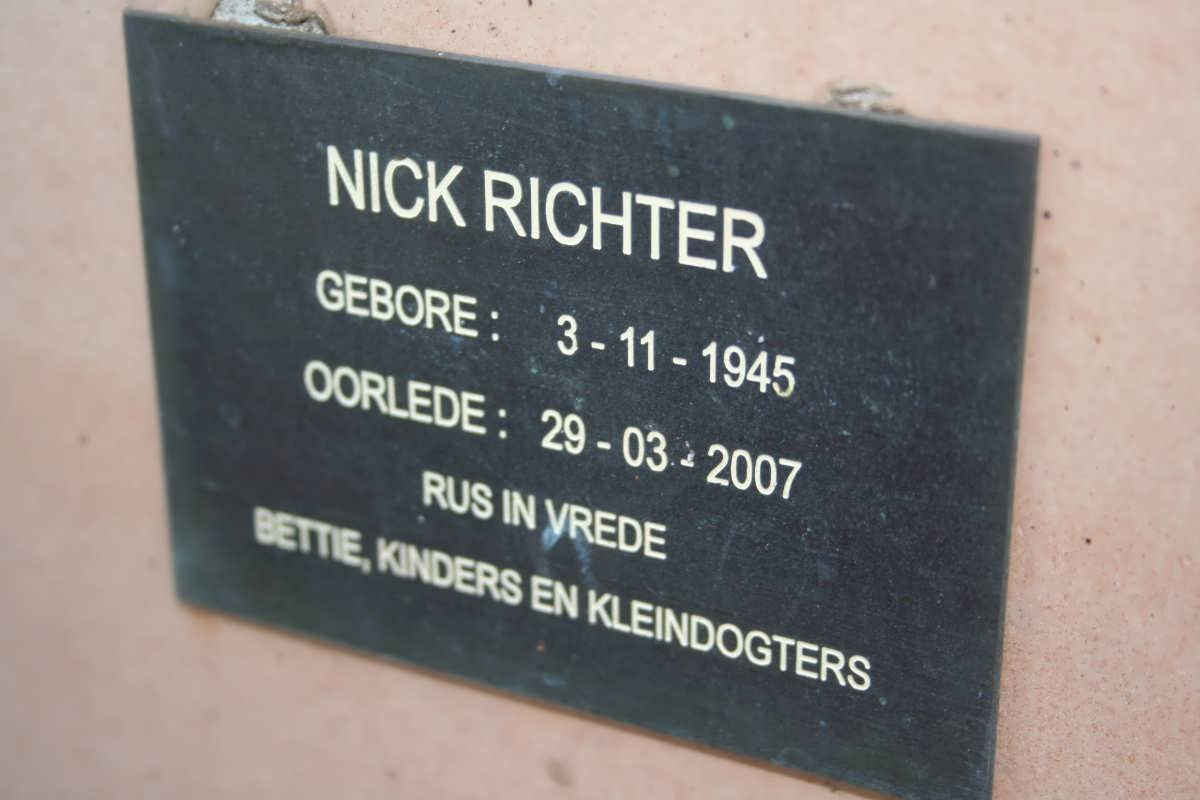 RICHTER Nick 1945-2007