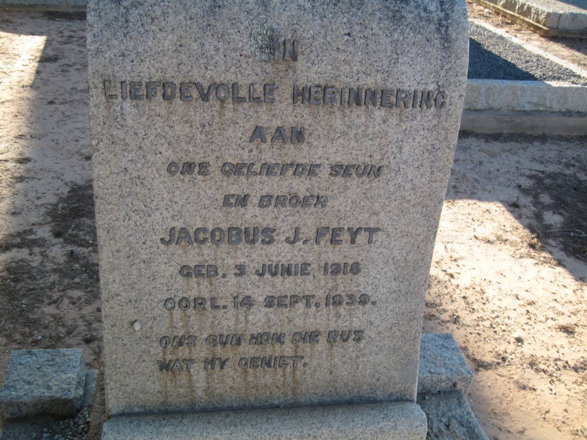 FEYT Jacobus J. 1918-1939