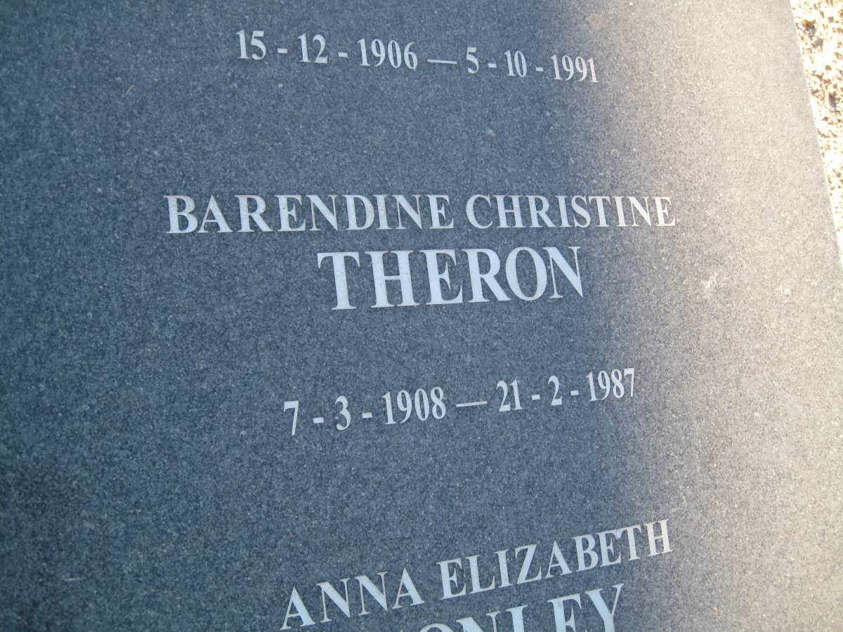 THERON Barendine Christine 1908-1987