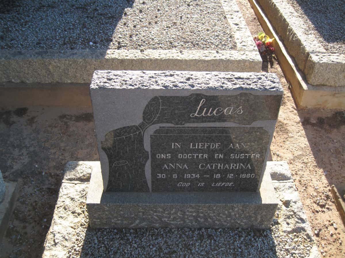 LUCAS Anna Catharina 1934-1960