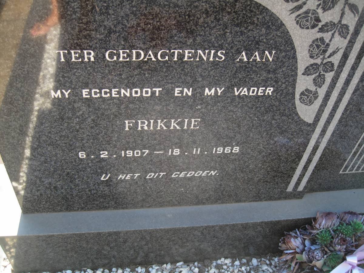 LATEGAN Frikkie 1907-1968
