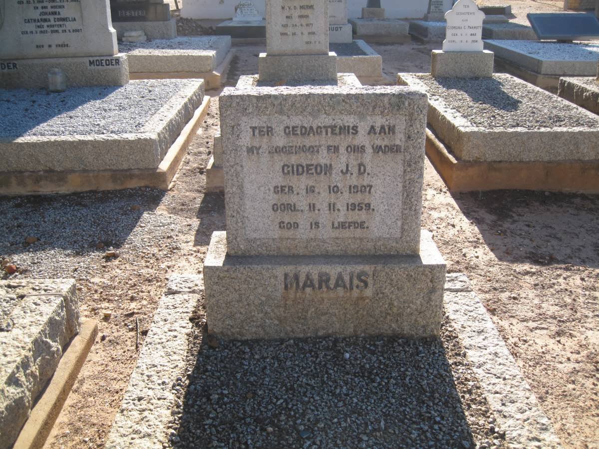 MARAIS Gideon J.D. 1907-1959