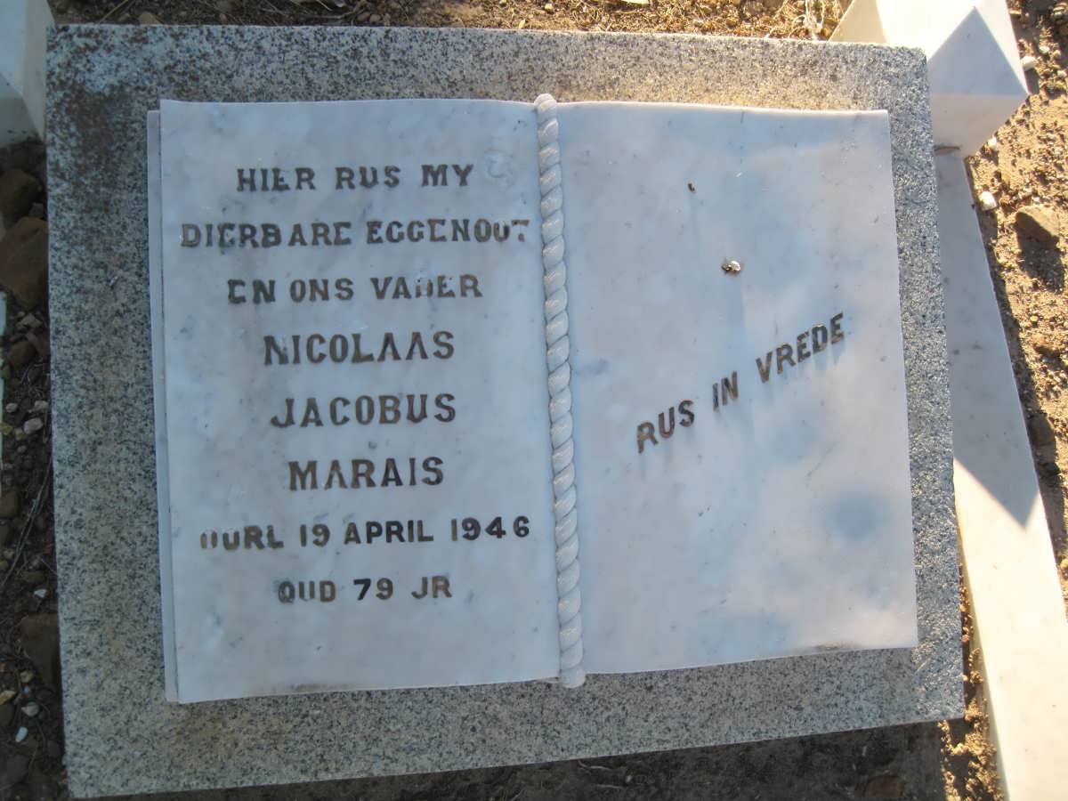MARAIS Nicolaas Jacobus -1946