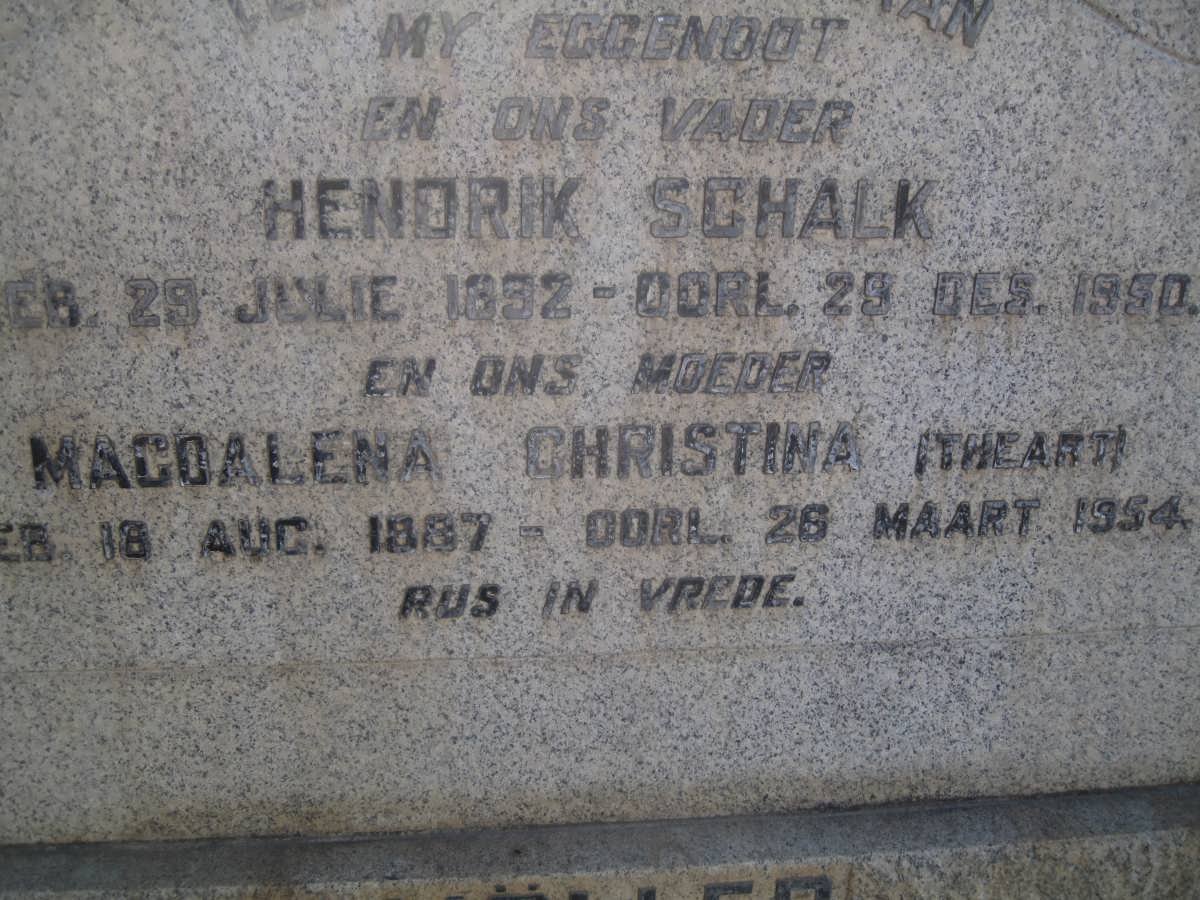 MöLLER Hendrik Schalk 1892-1950 &amp; Magdalena Christina THEART 1887-1954