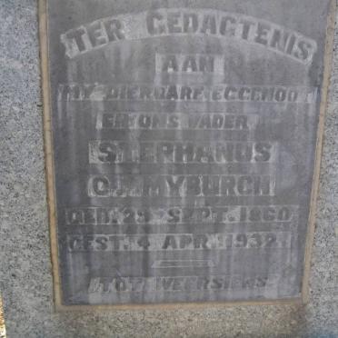 MYBURGH Stephanus C. 1860-1932