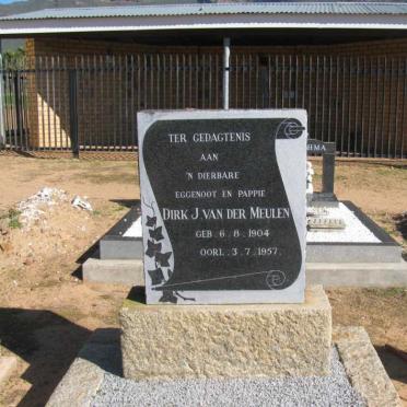 MEULEN Dirk J., van der 1904-1957 &amp; Lenie VAN JAARSVELD 1919-2011 