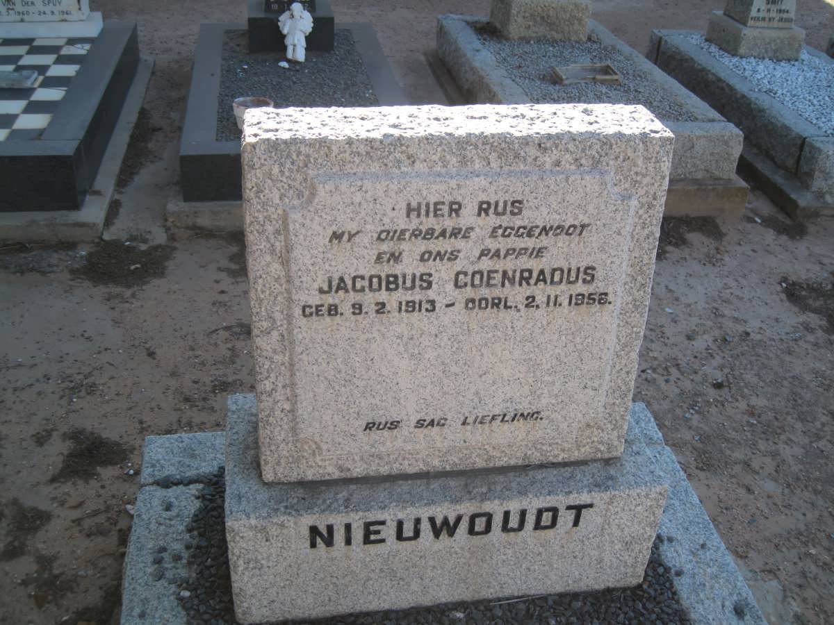 NIEUWOUDT Jacobus Coenradus 1913-1956