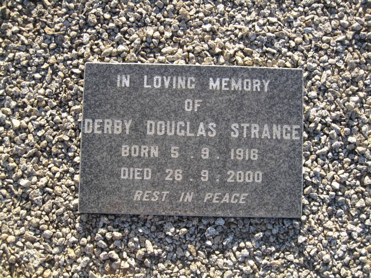 STRANGE Derby Douglas 1916-2000