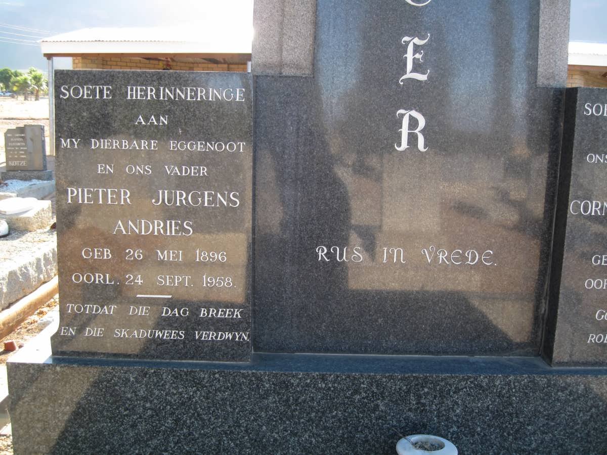 VISSER Pieter Jurgens Andries 1896-1958