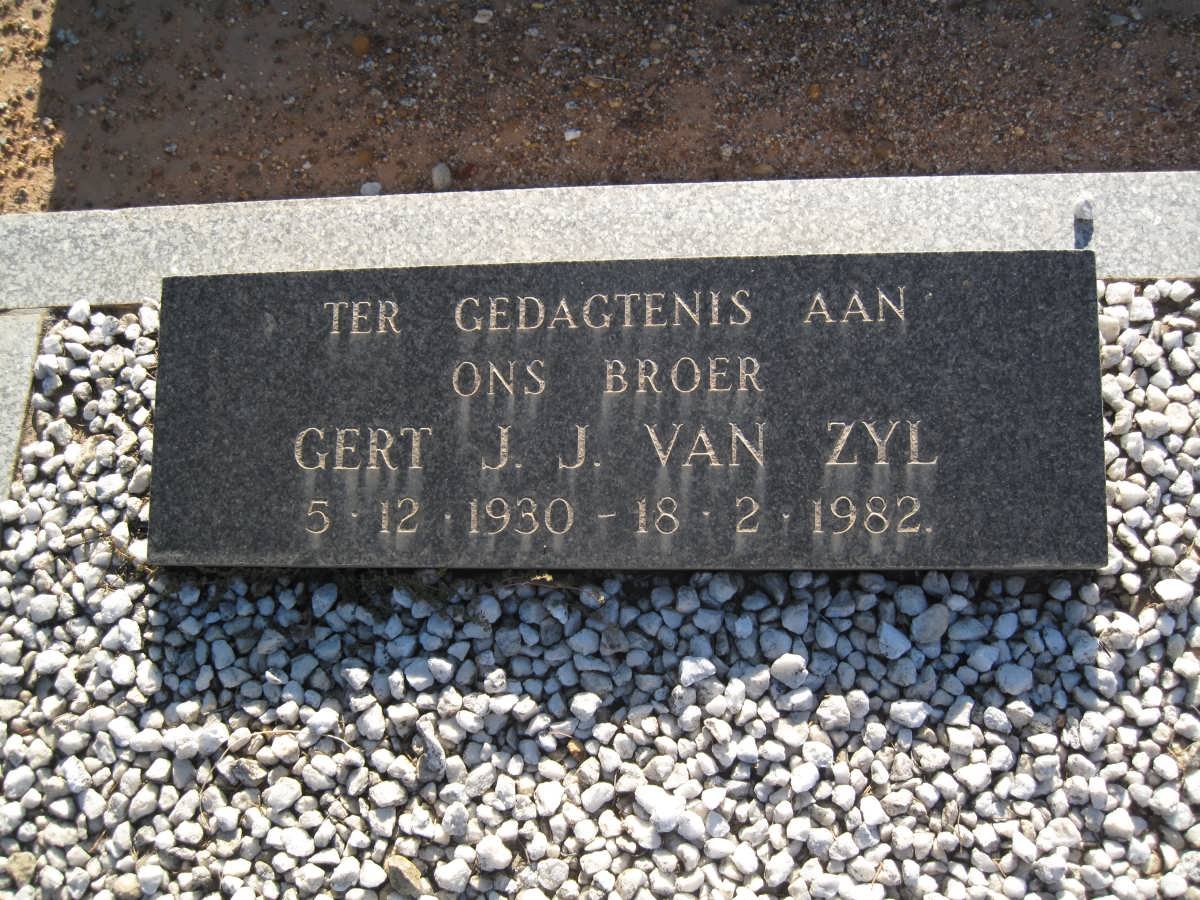 ZYL Gert J.J., van 1930-1982