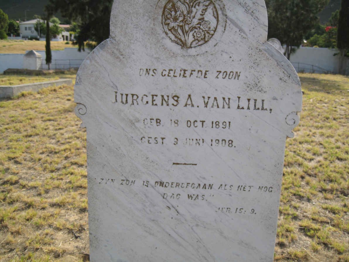 LILL Jurgens A., van 1891-1908