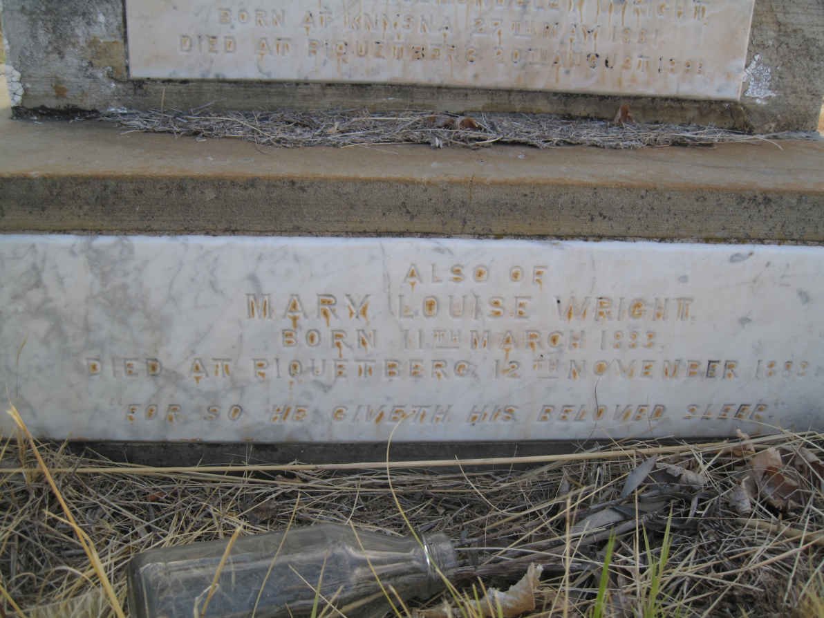 WRIGHT Mary Louise 1883-1883