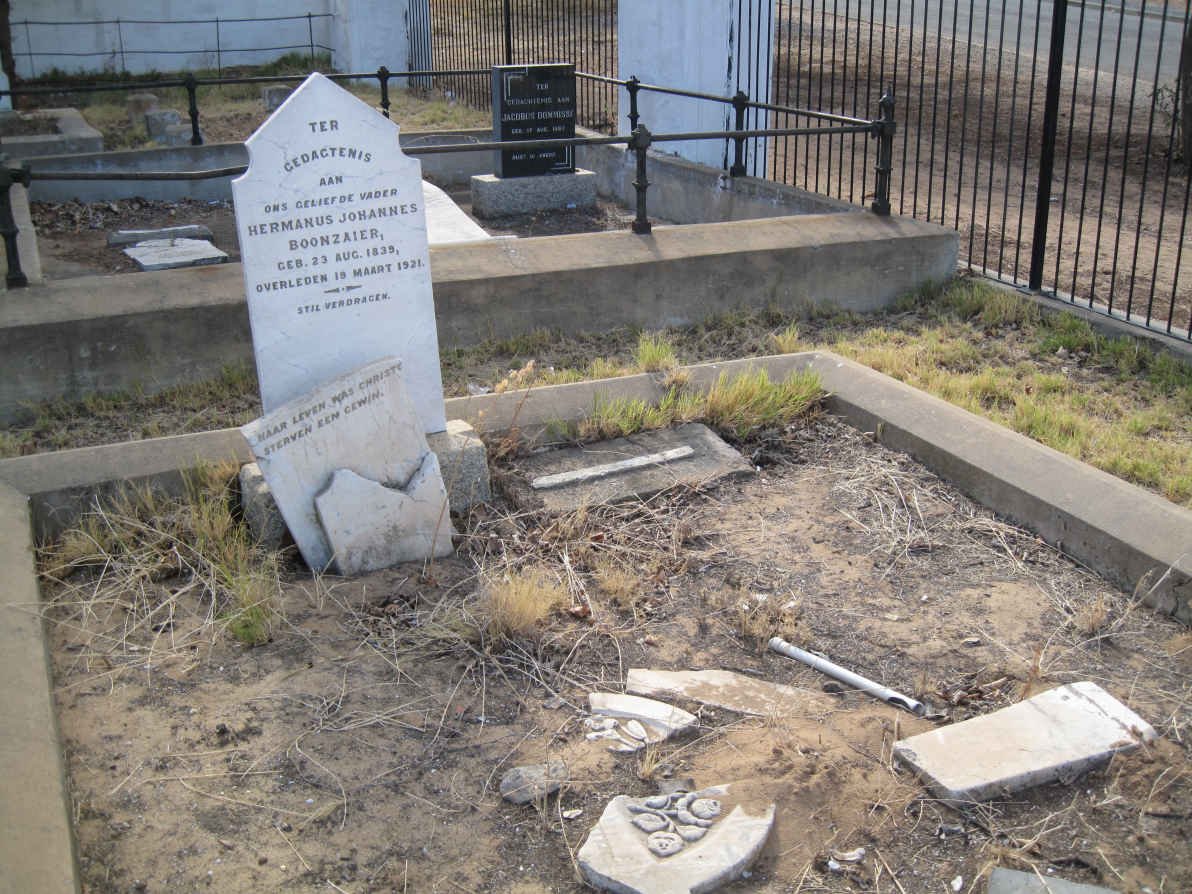 BOONZAIER Hermanus Johannes 1839-1921