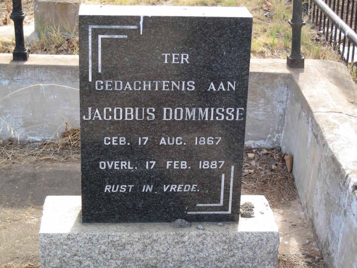 DOMMISSE Jacobus 1867-1887