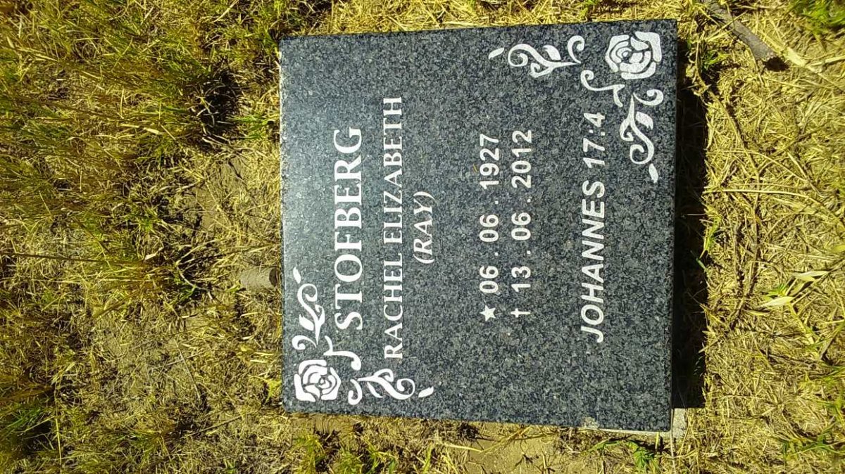 STOFBERG Rachel Elizabeth 1927-2012