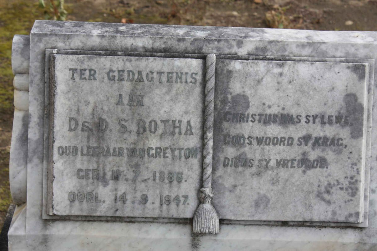 BOTHA D.S. 1888-1947