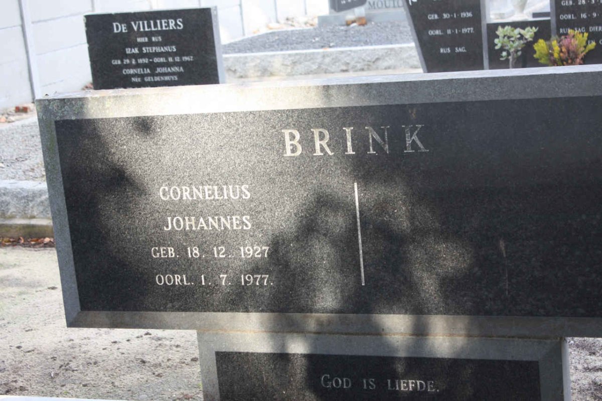 BRINK Cornelius Johannes 1927-1977