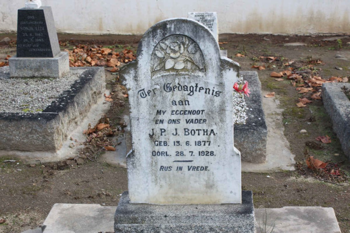 BOTHA J.P.J. 1877-1928