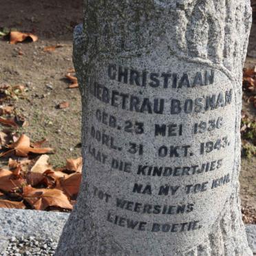 BOSMAN Christiaan Liebetrau 1936-1943