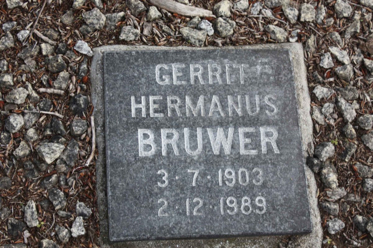 BRUWER Gerrit Hermanus 1903-1989