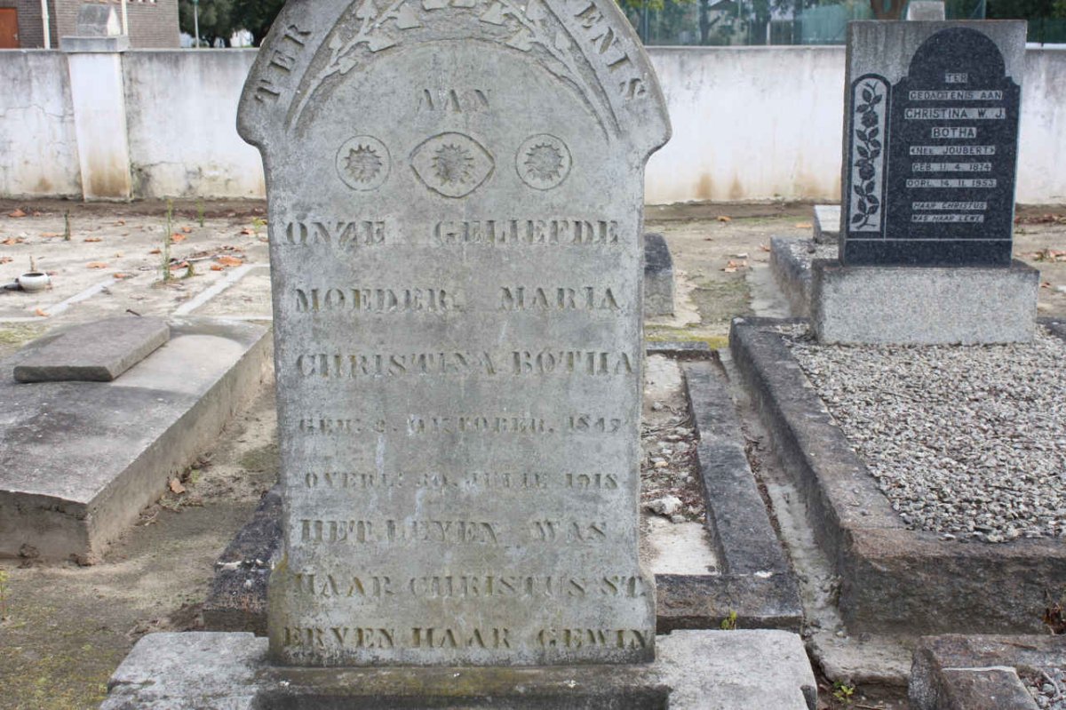BOTHA Maria Christina 184?-1918