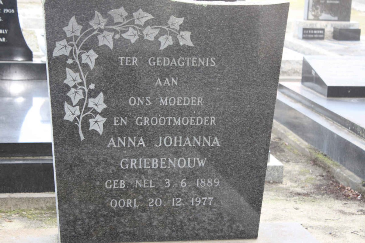 GRIEBENOUW Anna Johanna 1889-1977