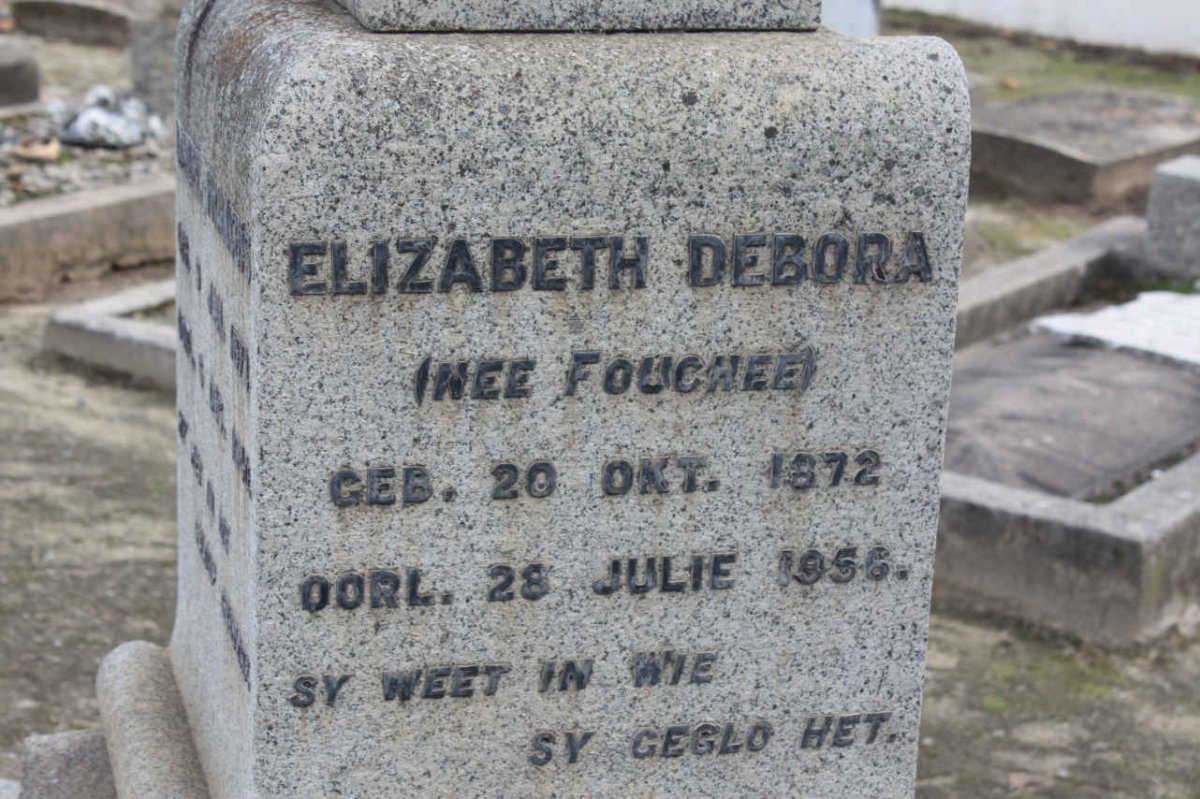 JOUBERT Elizabeth Debora nee FOUCHEE 1872-1956