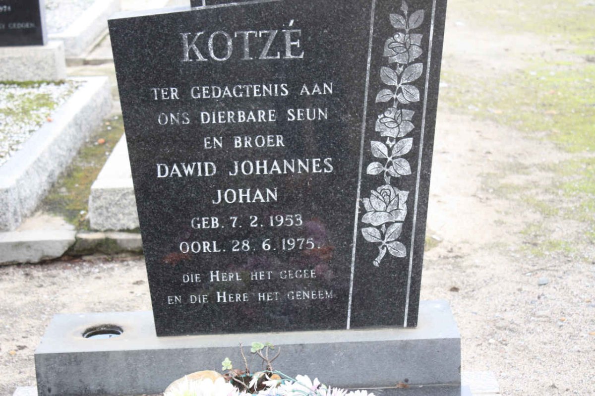 KOTZE Dawid Johannes Johan 1953-1975