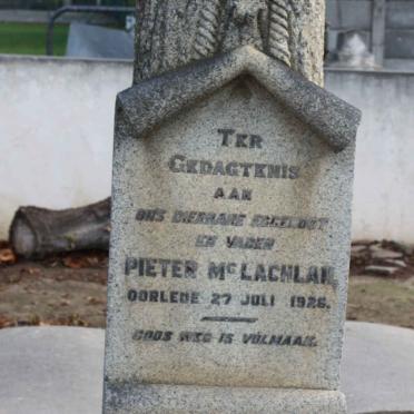 Mc LACHLAN Pieter  -1926