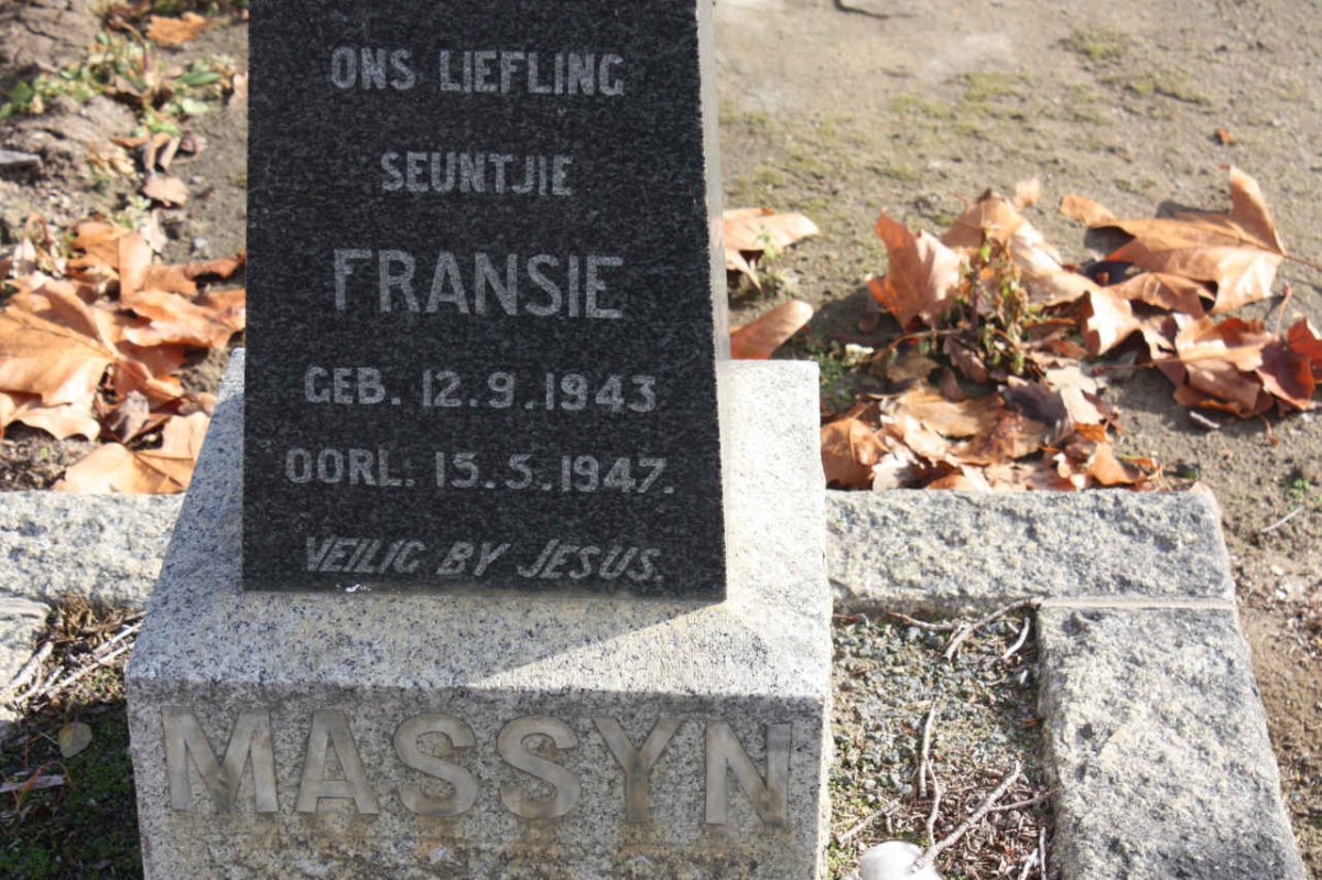 MASSYN Fransie 1943-1947