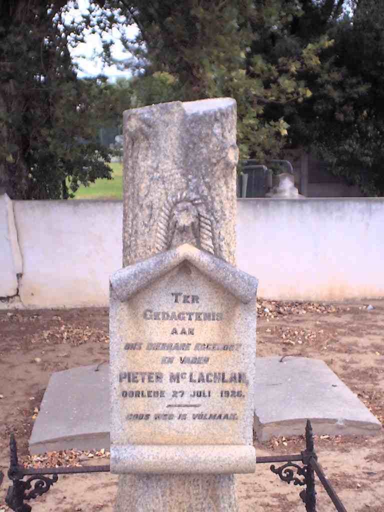 McLACHLAN Pieter -1926