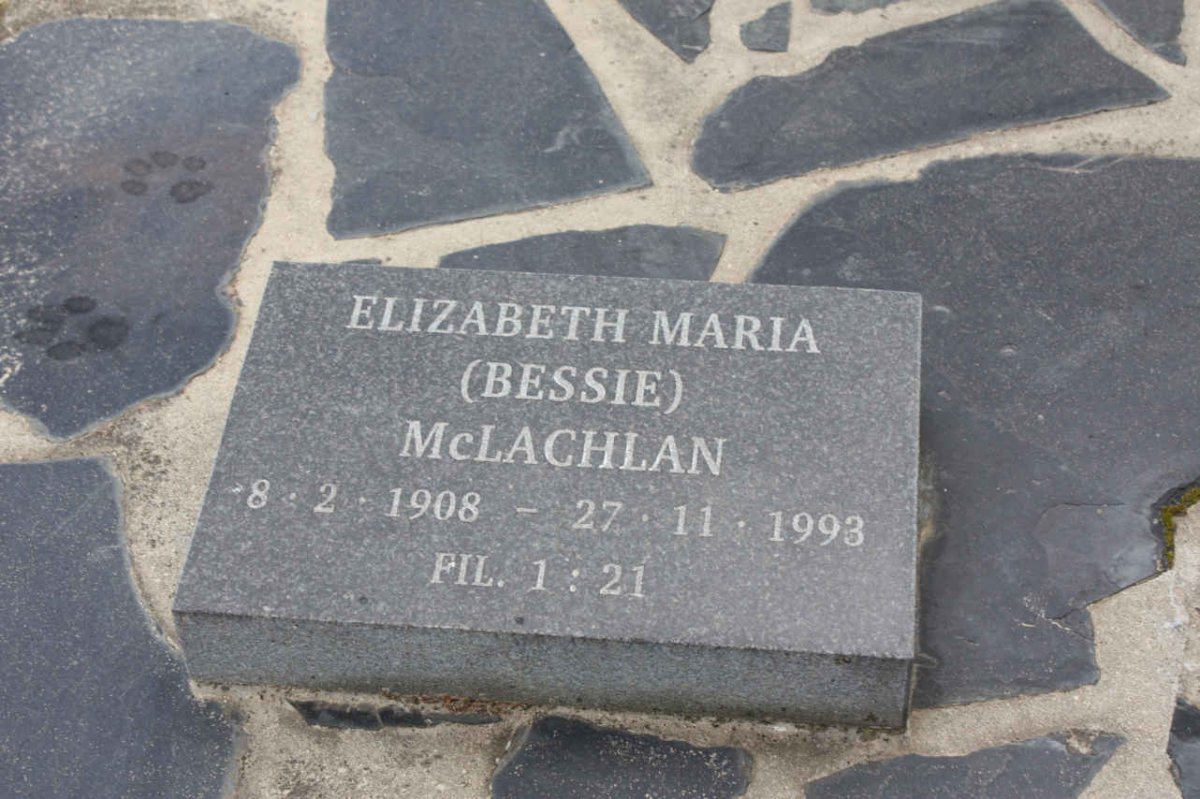 Mc LACHLAN Elizabeth Maria 1908-1993