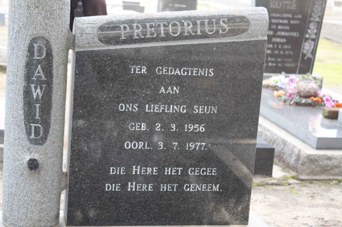 PRETORIUS Dawid 1956-1977