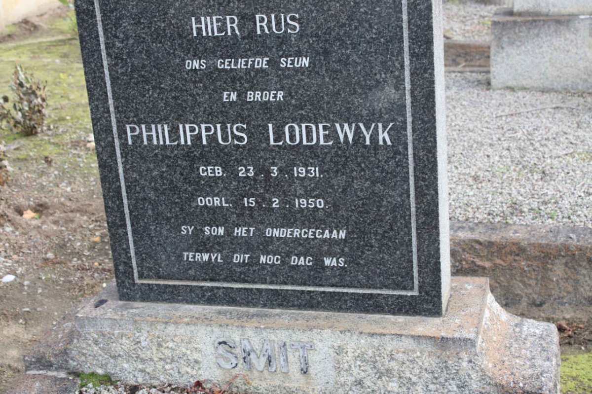 SMIT Philippus Lodewyk 1931-1950