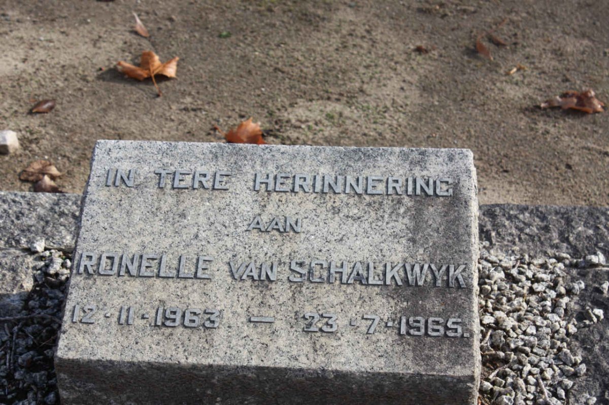 SCHALKWYK Ronelle, van 1963-1965