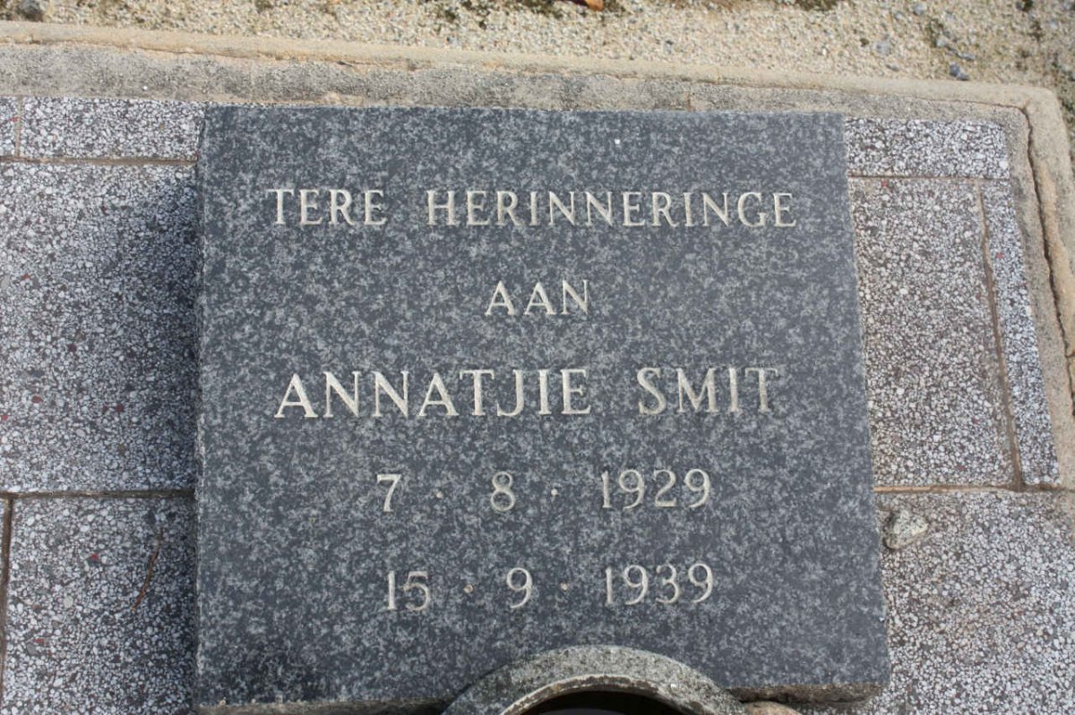 SMIT Annatjie 1929-1939