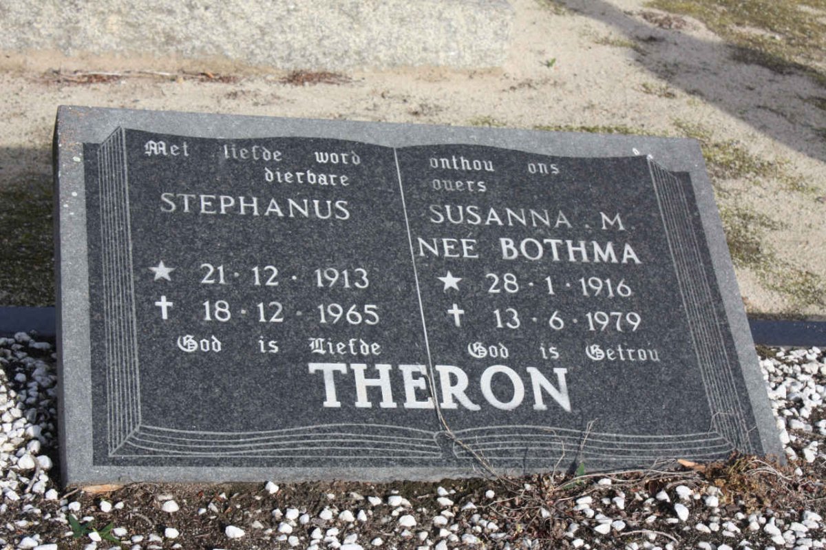 THERON Stephanus 1913-1965 &amp; Susanna M. BOTHMA 1916-1979