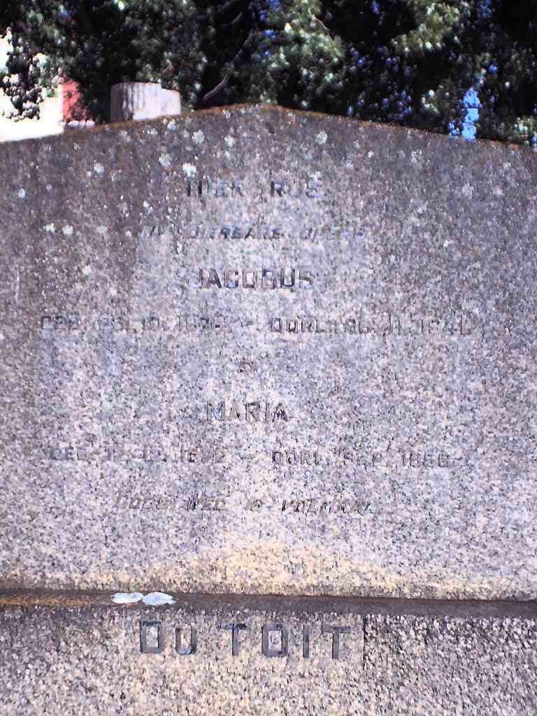 TOIT Jacobus, du 1874-1941 &amp; Maria 1872-1956