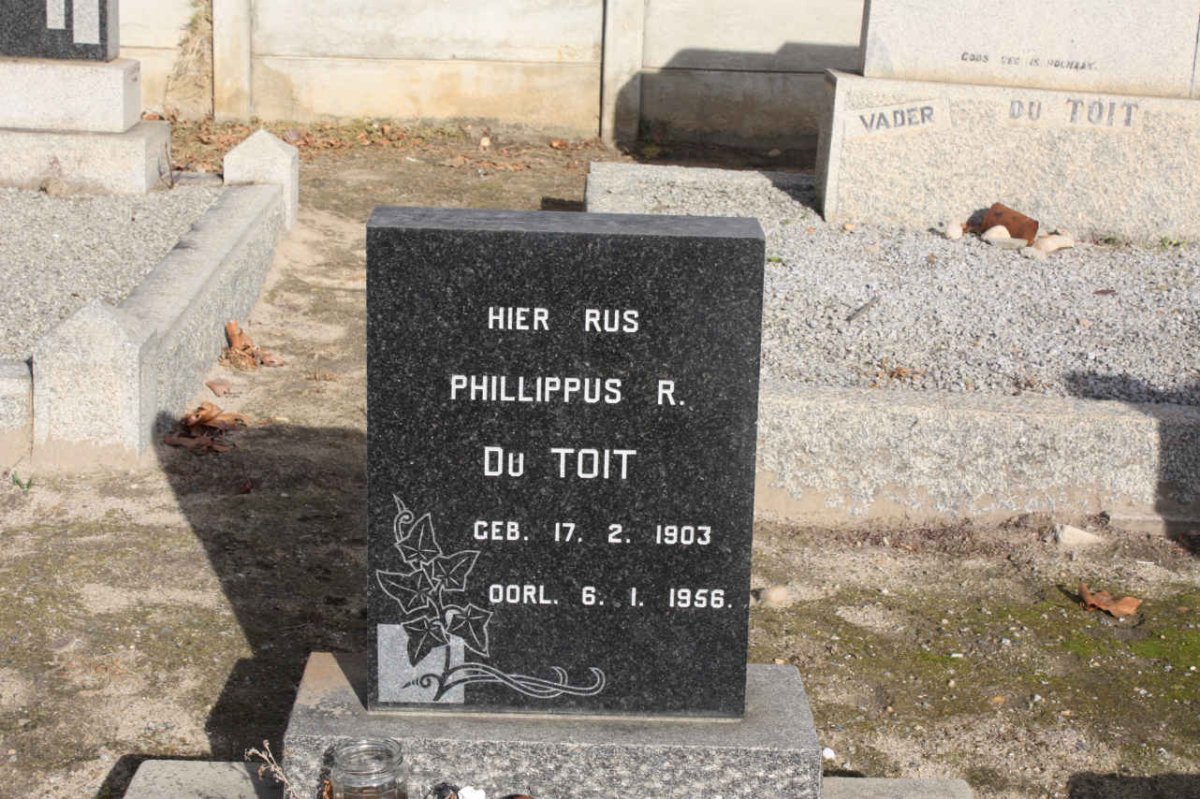 TOIT Phillippus R., du 1903-1956