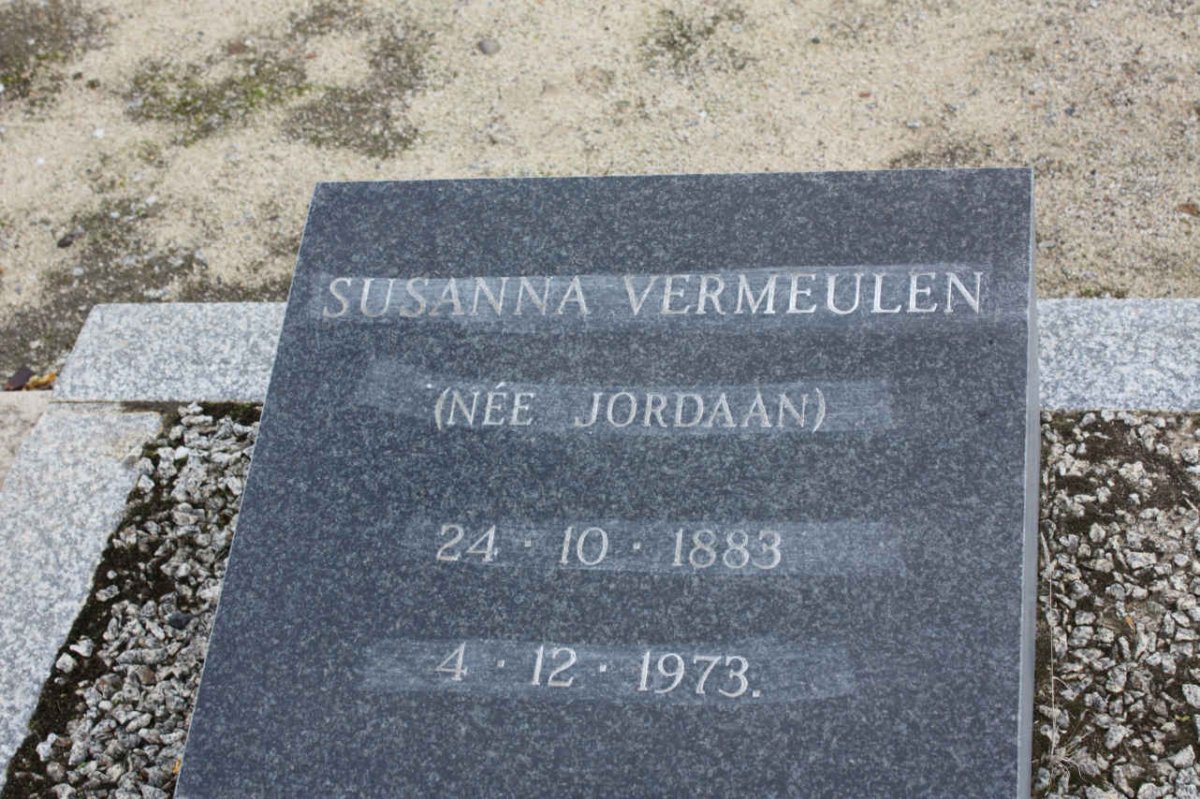 VERMEULEN Susanna nee JORDAAN 1883-1973