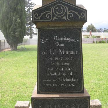 MINNAAR I.J. 1885-1947