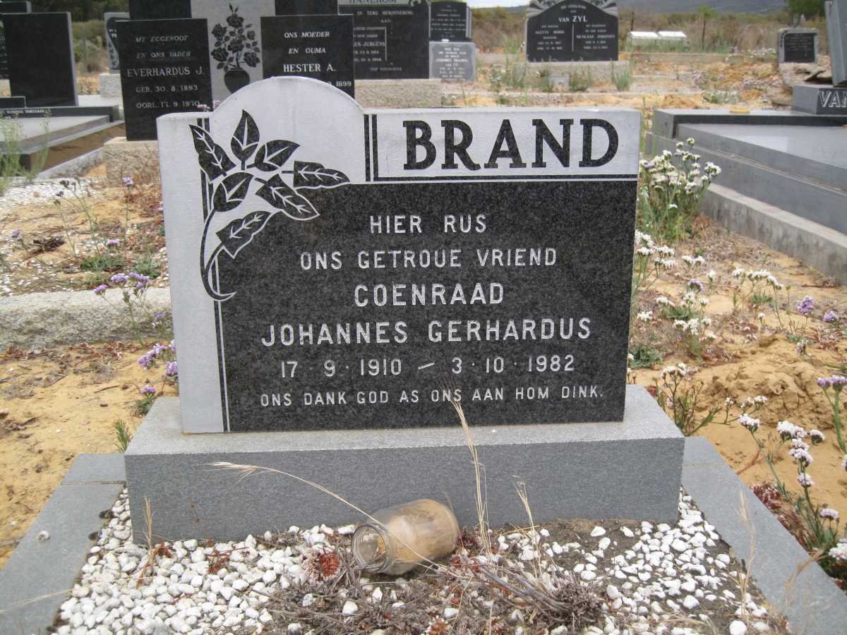 BRAND Coenraad Johannes Gerhardus 1910-1982