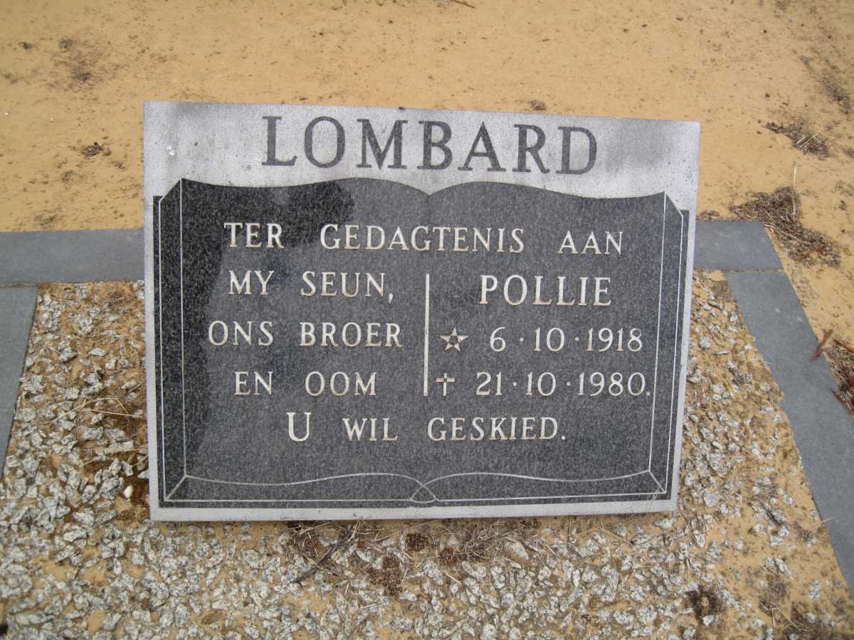 LOMBARD Pollie 1918-1980
