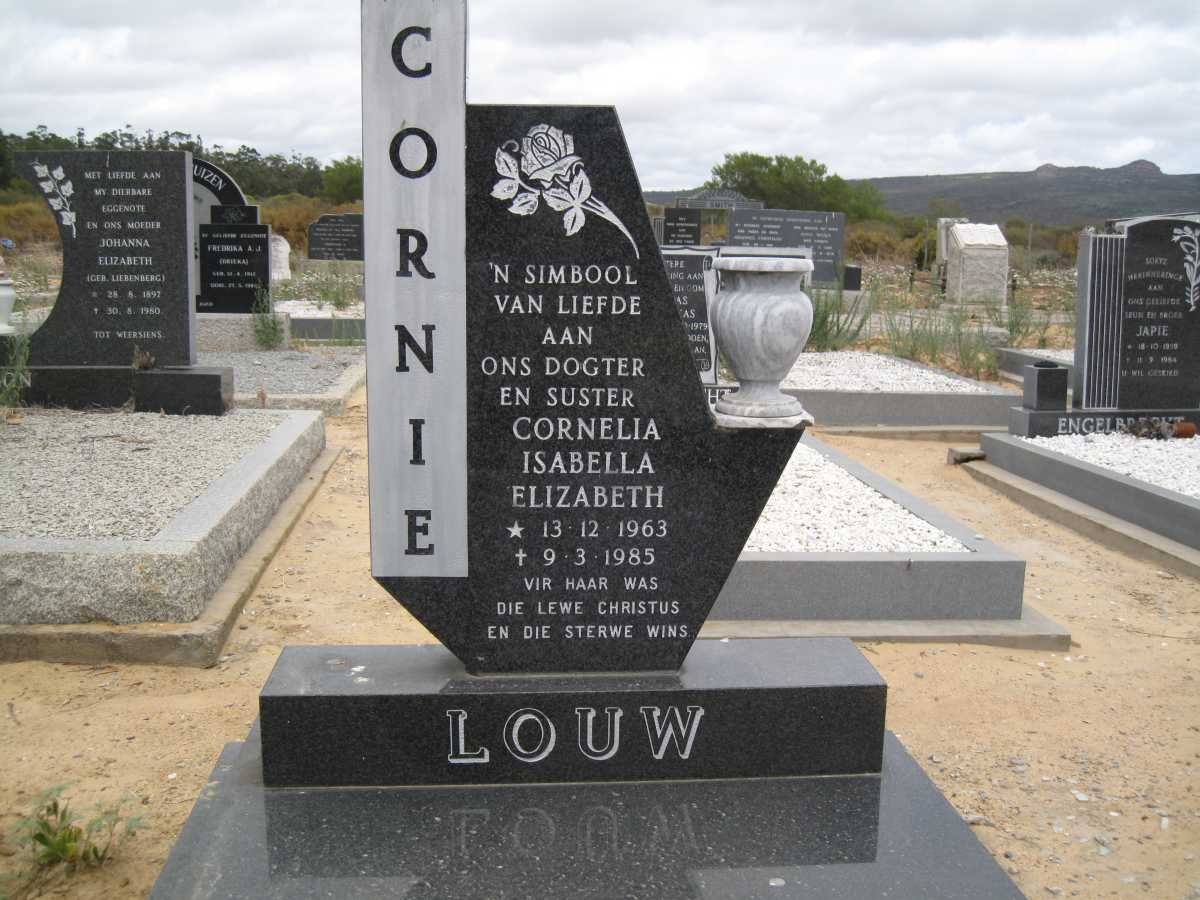 LOUW Cornelia Isabella Elizabeth 1963-1985