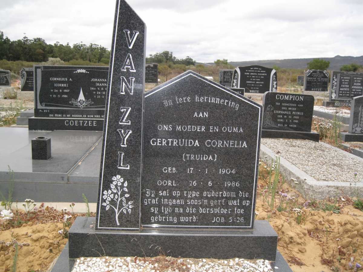 ZYL Gertruida Cornelia, van 1904- 1986