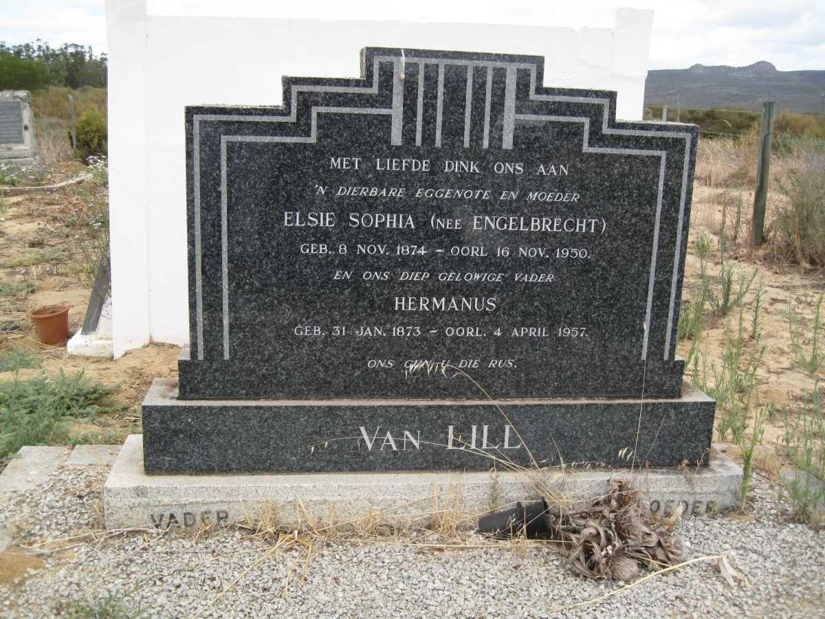 LILL Hermanus, van 1873-1957 &amp; Elsie Sophia ENGELBRECHT 1874-1950