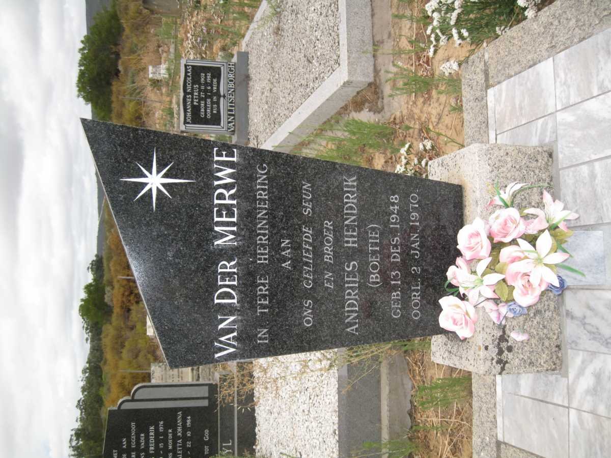 MERWE Andries Hendrik, van der 1948-1970